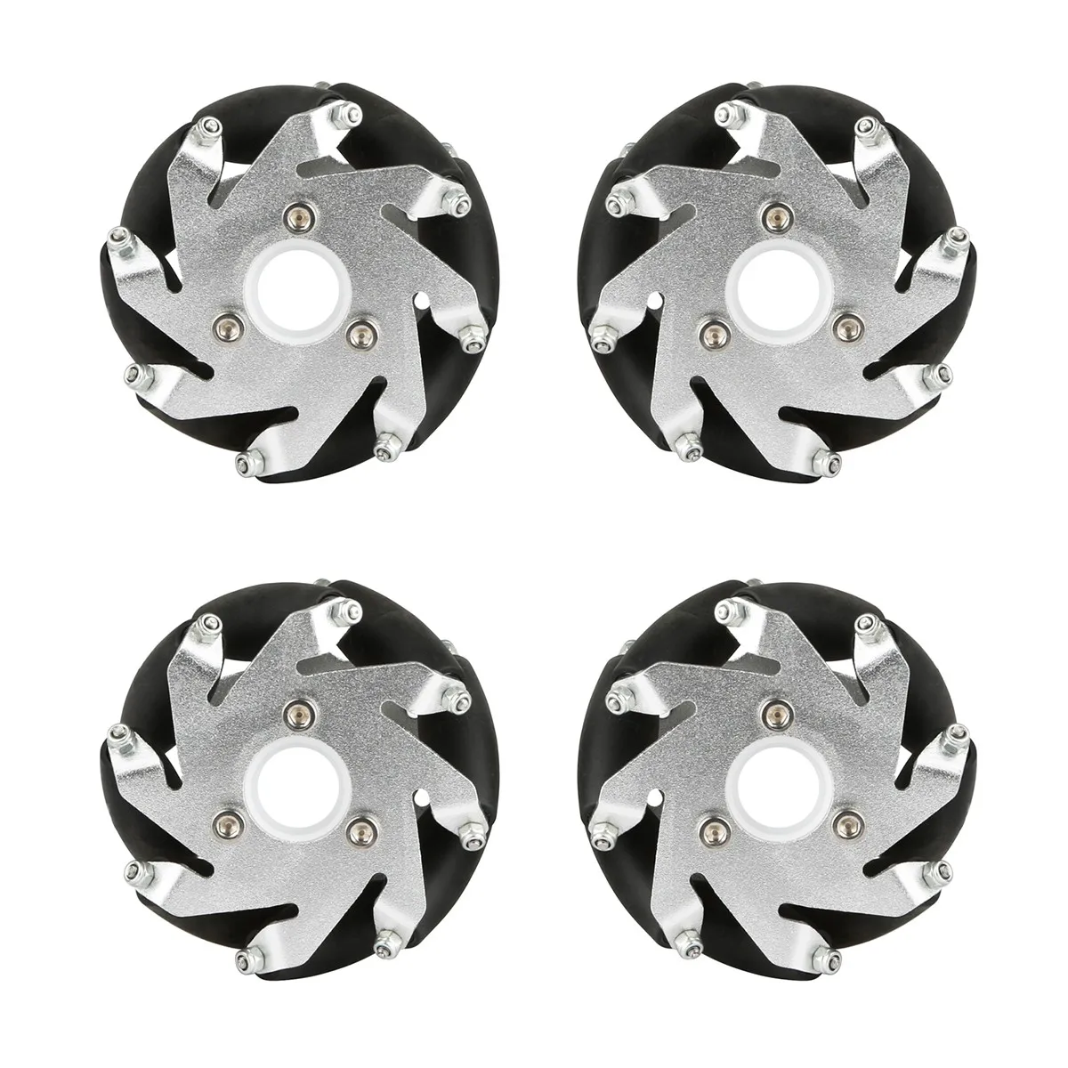 

Bearing Version 100/127mm Mecanum Wheel with 6/8/10/12/14/15/16mm Couplings