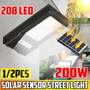 

200W 208 LED Solar Street Light Waterproof solar lamp solar sensor Wall light Outdoor Lighting Garden Street Lamp led light