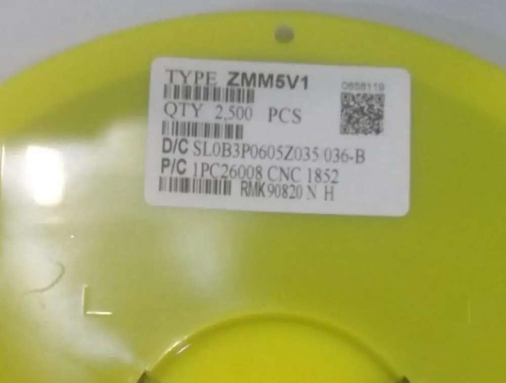 2500 шт./лот ZMM5V1 ZMM3V0 3V3 3V9 4V7 5V1 7V5 8V2 10V 12V 15V 16V 18V 20V 24V LL34 3,3 V 3V3 0,5 Вт 1/2W стабилитрон диод поверхностного монтажа