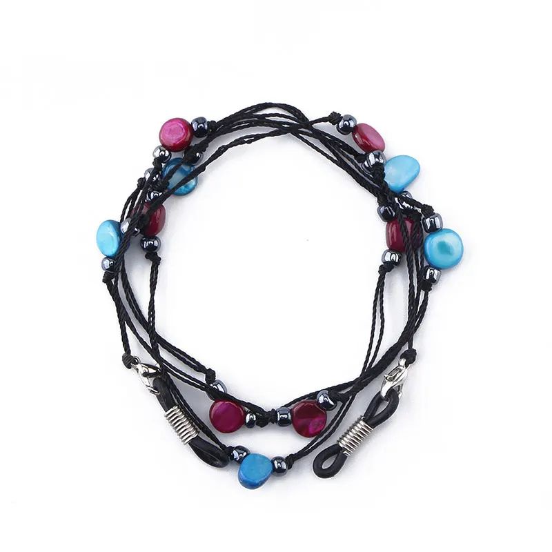 

2020 New Fashion Unisex Anti-lost Acrylic Beaded Chain Face Mask Lanyards Reading Glasses Chain Neck Straps Mask Cord Holder