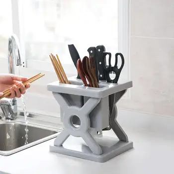 

Multifunction Tool holder Kitchen Knife Rack Plastic Chopsticks Cage Knife Holder Household Chopsticks Spoon Storage Rack