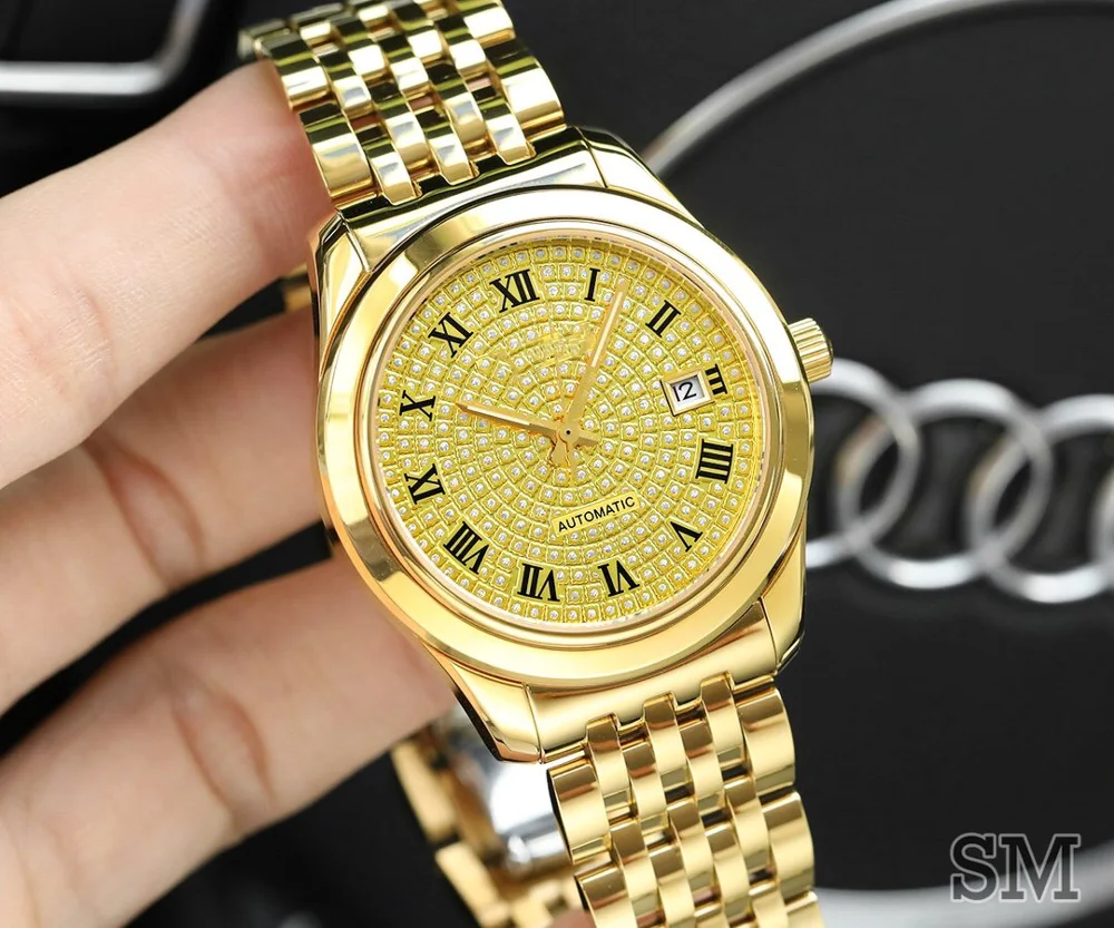 

WG10385 Mens Watches Top Brand Runway Luxury European Design Automatic Mechanical Watch