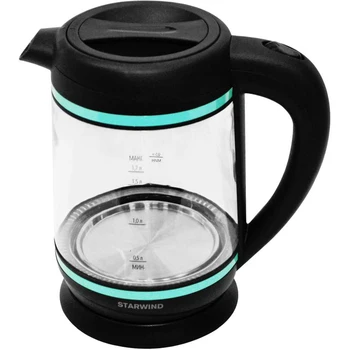 

Electric kettle StarWind skg7740, 2200 W, dark gray and turquoise