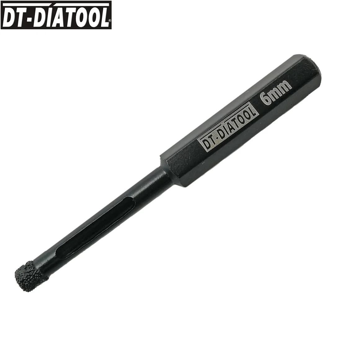 DT-DIATOOL 4 шт. диаметр 6 мм шестигранный хвостовик Алмазная вакуумная пайка влажные сверла камень Гранит Мрамор Керамика/плитка отверстие пилы