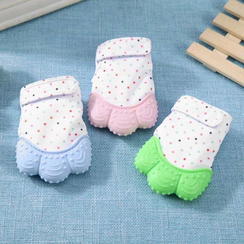 

Silicone Teether Baby Pacifier Gloves & Mittens Teething Chewable Newborn Nursing Teether Infant Pastel Toys for Child Teething
