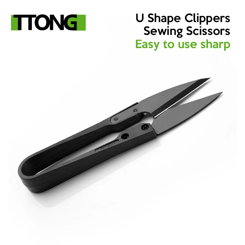 Tijeras de corte en forma de U, tijeras de costura, bordado, artesanía, tijeras para Sastre, 1 Uds.