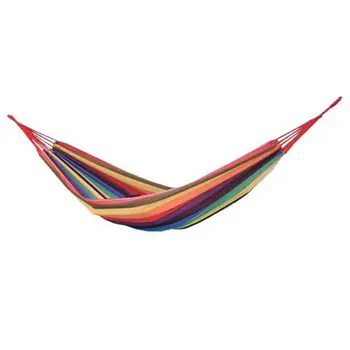 

Portable Double Camping Hammock Parachute Nylon Cloth Sleeping Swing Hammock for Outdoors Backpacking Travel Beach