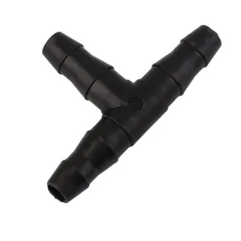 

200Pcs Sprinkler Irrigation 1/4 Inch Barb Tee Pipe Joint Pipe Hose Connector Dropper System For 4Mm / 7Mm Hose