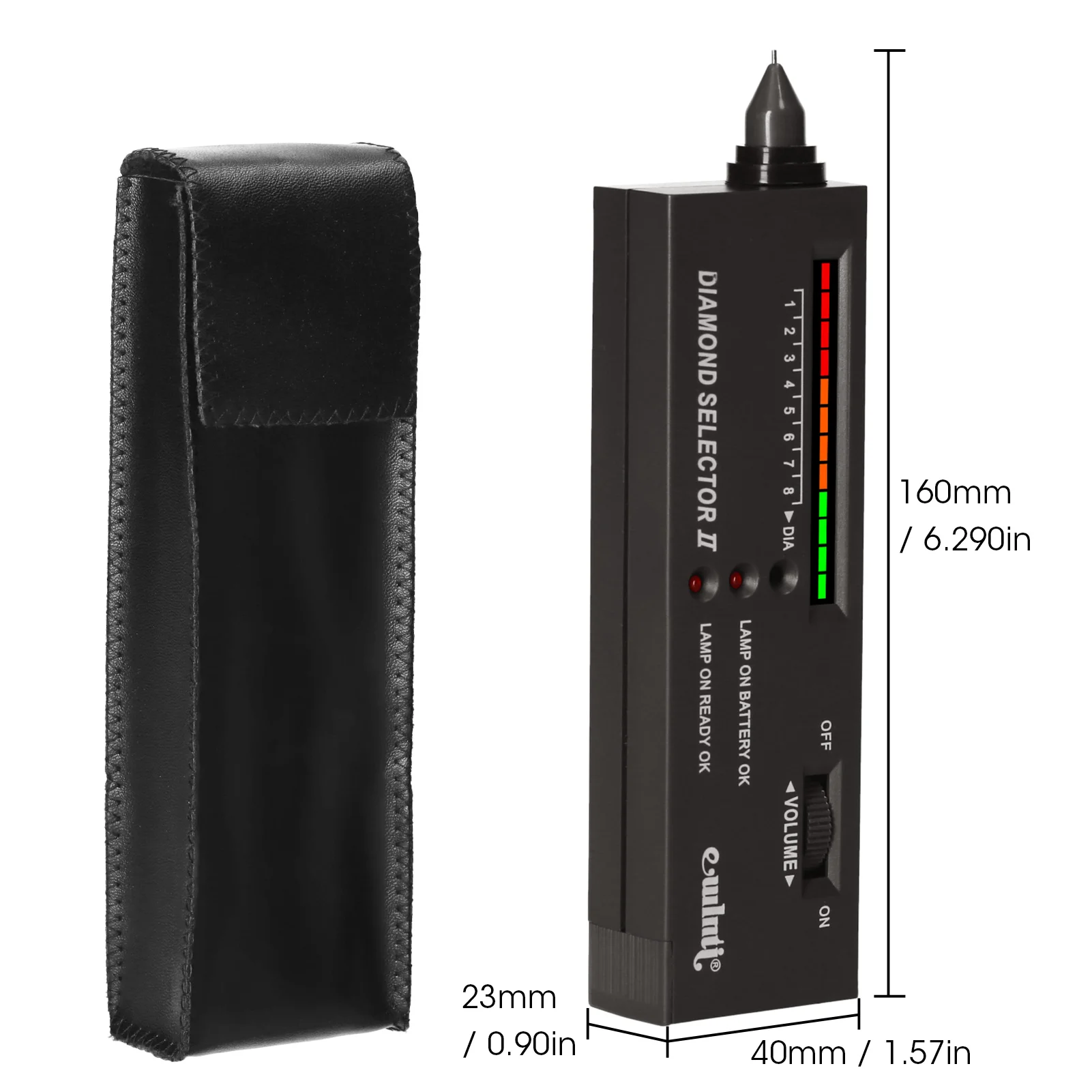 LED Indicator Diamond Tester Diamond Tester Pen High Accuracy Diamond Selector Detector Gem stone Jewelry Testing Tool with bag