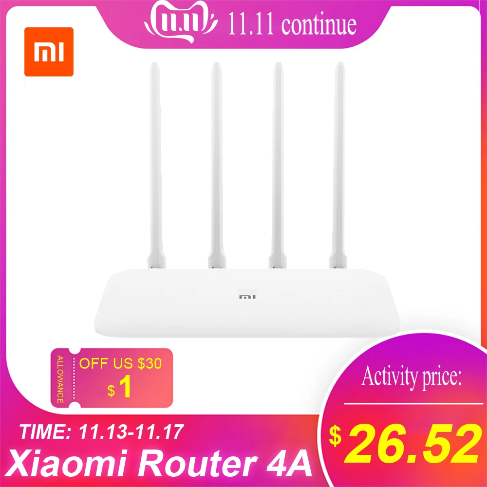 En Ligne Xiaomi routeur 4A Gigabit Version 2.4GHz 5GHz WiFi routeur double bande 1167Mbps WiFi répéteur 4 antennes 128 mo 4C 64 mo 300Mbps