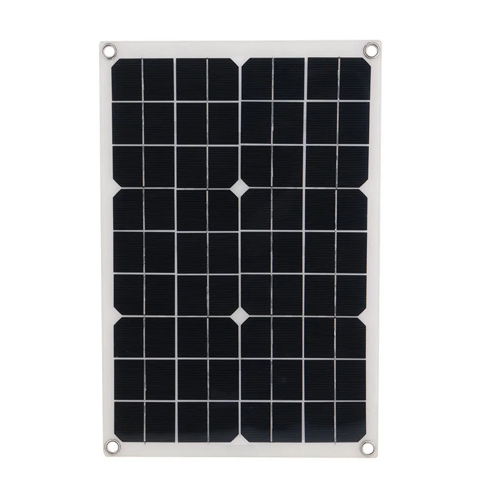 60W 18V Solar Panel& Solar Cell for Car Charging& Home Power Supply& Solar Power Battery for Outdoor for Emergency Supply - Цвет: Черный