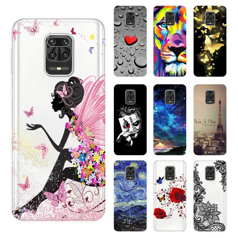 For Redmi Note 9 Pro Case Silicone Back Cover Phone Case For Xiaomi Redmi Note9 Pro Max 9s Cartoon Tpu Soft Case Fitted Cases Aliexpress