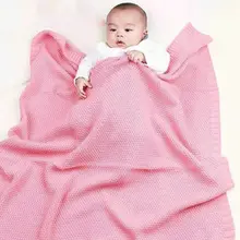 Новое Вязаное детское одеяло пеленки для новорожденного мягкий диван-кровать одеяла на кровать детская прогулочная коляска аксессуар