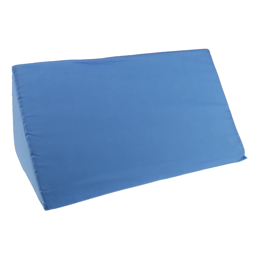 Comfortable Foam Bed Wedge Pillow Back Leg Elevation Lift Cushion with Zip Closure Washable Cover Strong Support