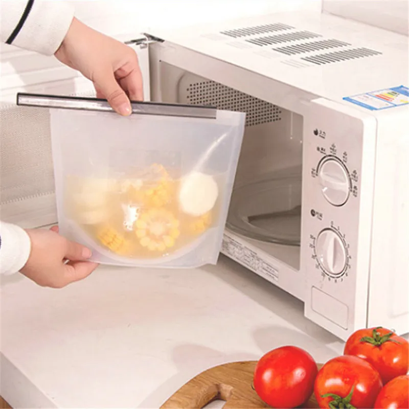 Eco-Friendly Reusable Silicone Food Preservation Bags – Airtight, Food-Grade Storage for Vegetables, Liquids, Snacks, and Meat