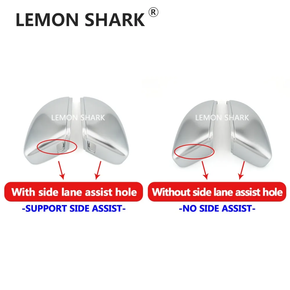 Matt Chrome Mirror Cover Silver Rearview Side Mirror Caps For VW PASSAT B7 CC Jetta MK6 Scirocco EOS Beetle Bora Cap Covers (1)