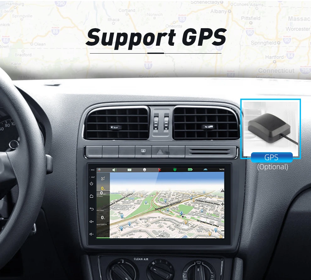 Android 8,0 Универсальное автомобильное радио 2 din автомобильное радио gps android 2 Гб ОЗУ+ 16 Гб ПЗУ dvd-плеер gps навигация wifi Bluetooth MP5 плеер