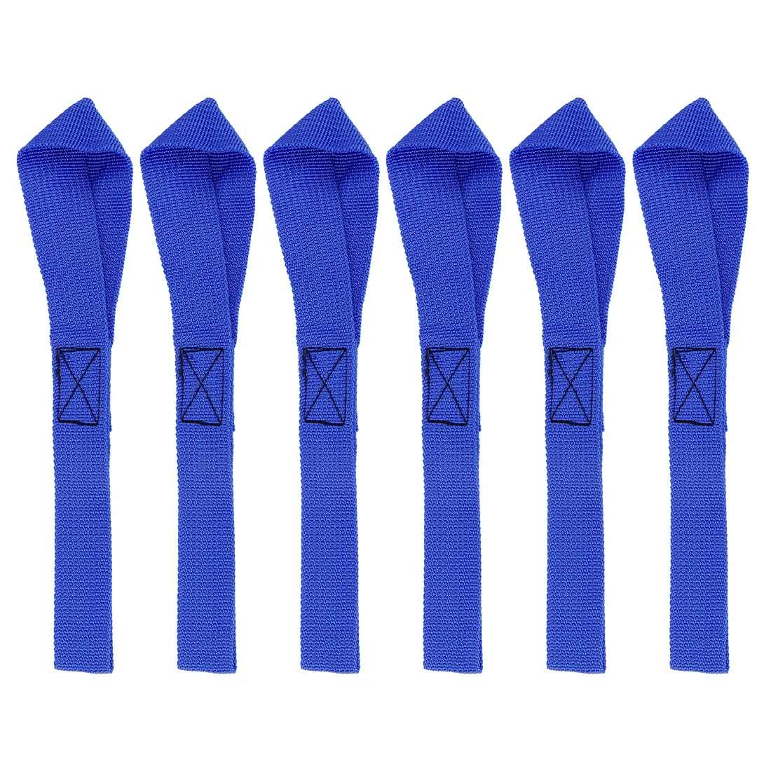 6pcs 2.5x20.5cm/30.5cm/40.5cm Cargo Tie-Down Belt Soft Loop Tie Down Trailer Straps For Car Motorcycle Bike ATV UTV Luggage Bag