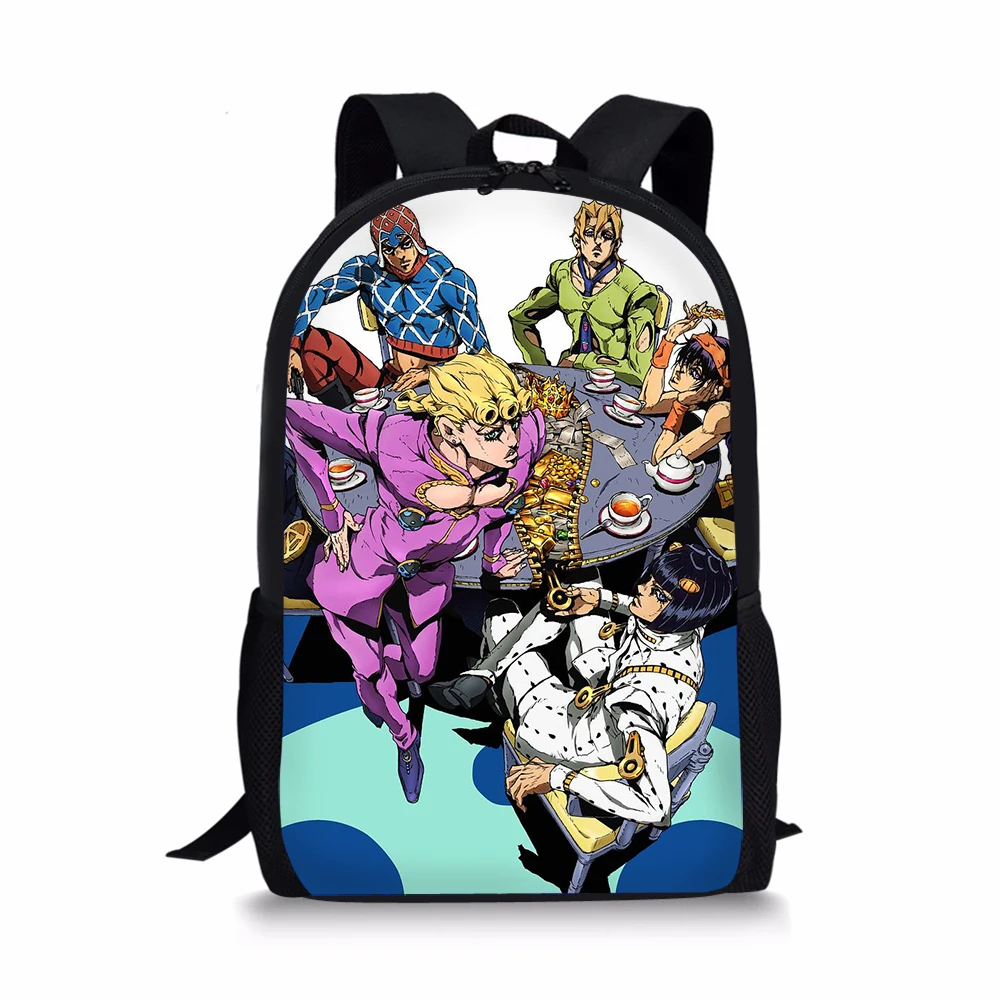 GDGX2220C JoJo's Bizarre Adventure School Bag for Kids Boy Anime Backpack Bolsa Children Kujo Jotaro Bookbag Mochila Travel Satchel - Цвет: GDGX2220C