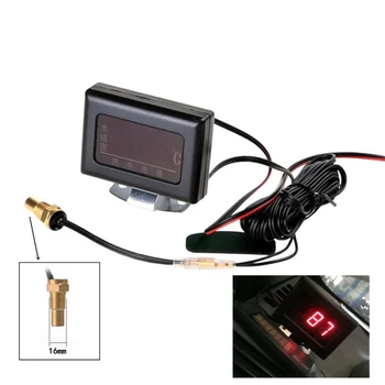 

Pro Digital LED Car Water Temp Gauge Temperature Meter With Sensor 10mm Use
