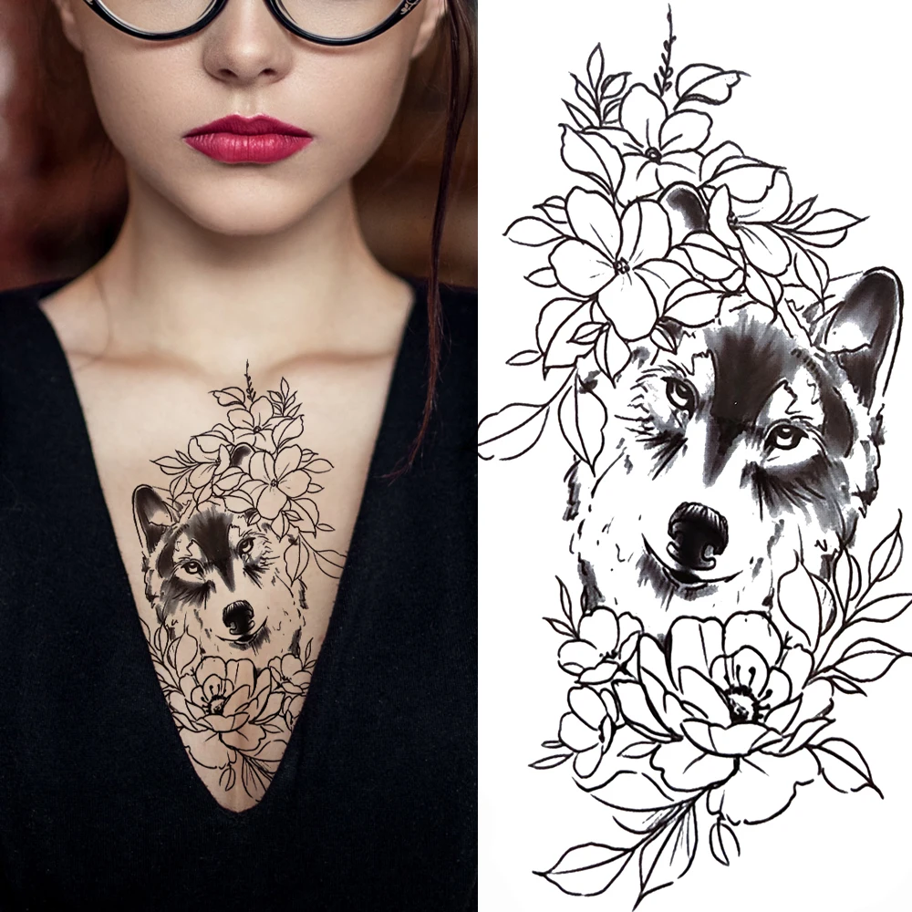 3d Realistic Lion Leopard Arrow Temporary Tattoos For Women Men Geometric  Wolf Lotus Fake Tattoo Body Art Painting Tatoo Paper - Temporary Tattoos -  AliExpress