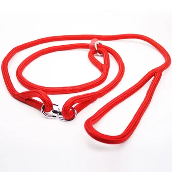 

Red Large Small Medium Dog Collar Rope Adjustable Nylon Indestructible Retractable Dog Leash Pitbull Puppy Pet Products II50GQY