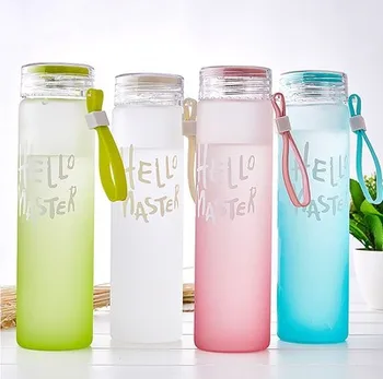 

Creative glass custom gradient color colorful cup frosted cup