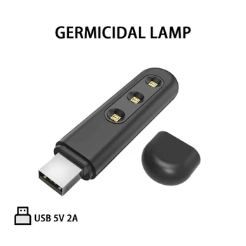 

USB Power Portable Small UV Lamp Battery USB Power Germicidal Sterilization Lamp For Hotel Home Travel Disinfection Dropship