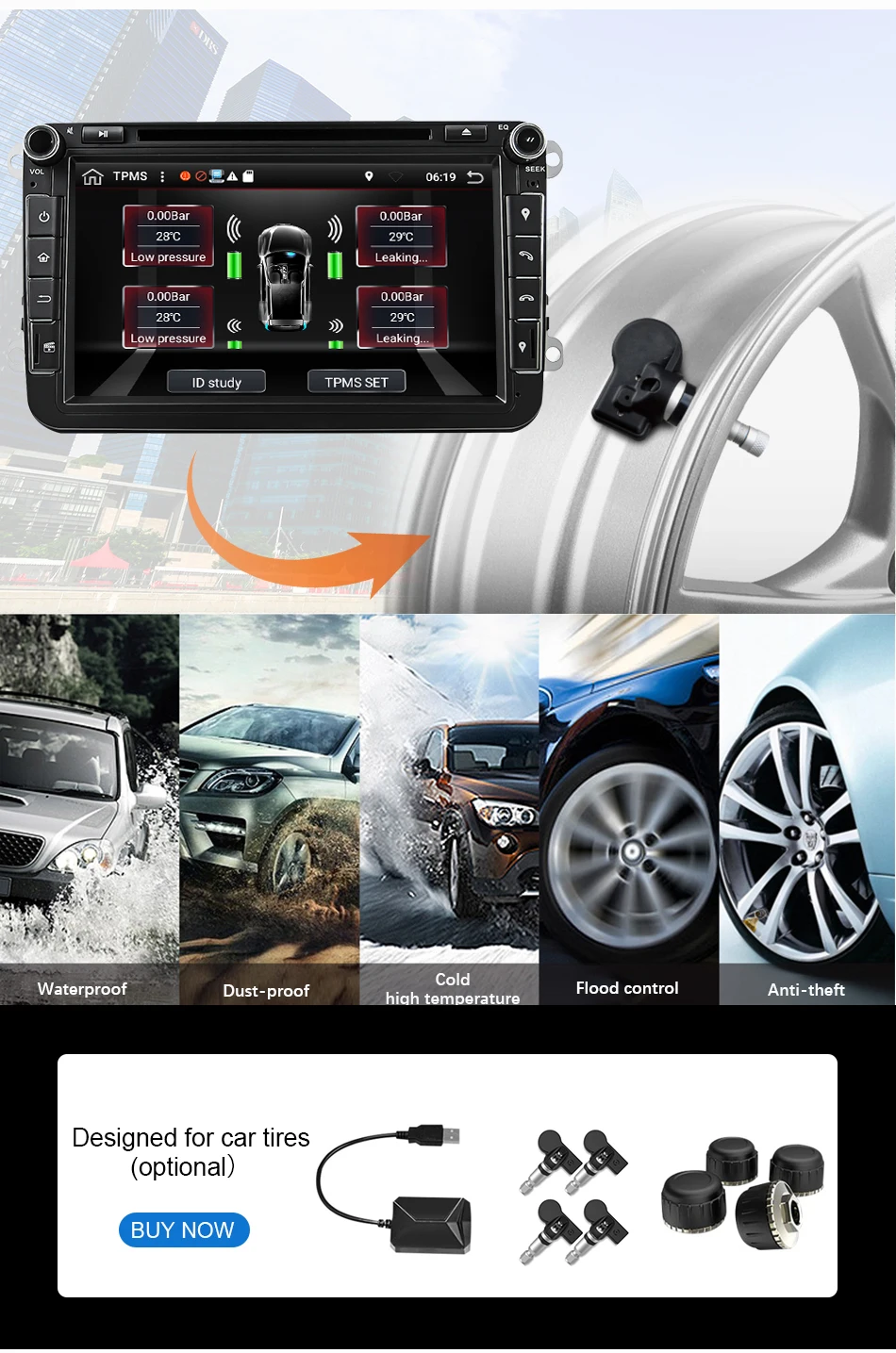 Perfect Eunavi 2 din Octa core 4G 64G Android 9 Car DVD GPS for VW Passat CC Polo GOLF 5 6 Touran EOS T5 Sharan Jetta Tiguan Radio dsp 37