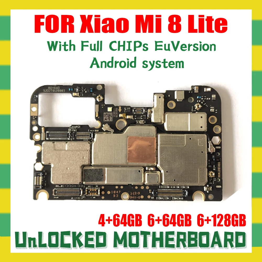 Материнская плата для Xiaomi 8 Lite глобальная версия оригинальная хорошо