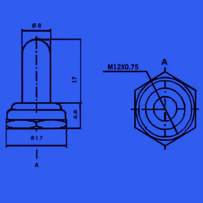 Сверхмощный клавишный тумблер 10A 125V SPST 2 Pin переключатель вкл/выкл металлическая