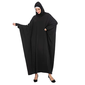 

Muslim Bat Sleeve Dress Abaya Hijab Djelaba Cardigan Kimono Long Robe Gowns Vestidos Middle East Eid Ramadan Islamic Prayer