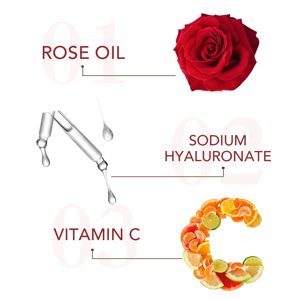 AILKE Rose Facial Cleanser Women Whitening Moisturizing Cleaning Cleaner Hydrating Anti-Dark Spots, Oil Control Face Care Scrub 3