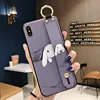 Cute Animal Wrist Strap Phone Holder Case for Samsung Galaxy A51 A71 Note 10 Plus 8 9 S10 S8 S9 S20 Plus Soft Cat Rabbit Cover ► Photo 3/6