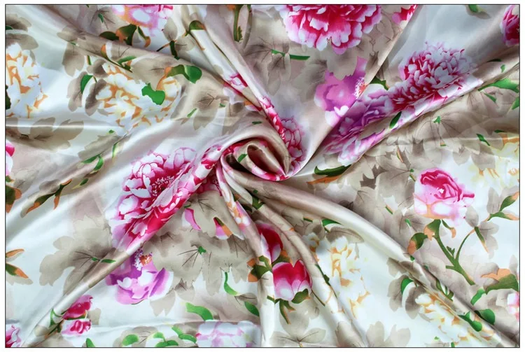 Шелковый Гладкий креп-сатин, шелк, атласная шелковая ткань, платье cheongsam, дизайнерская ткань, гладкая, яркая и высококачественная