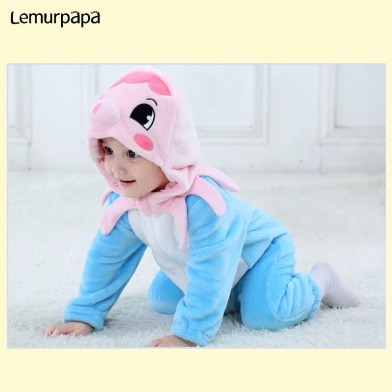 Одежда для маленьких девочек и мальчиков 0-3 лет; комбинезон кигурумис; комбинезон; милый детский комбинезон с осьминогом; карнавальный Забавный костюм для младенцев