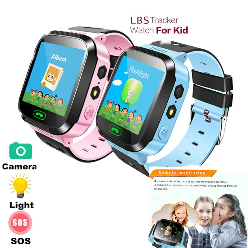 

Smart Watch with Camera Flashlight Baby Watch SOS LBS Call Location Device Tracker Finder for Kid Safe Children Girls Gifts Boys