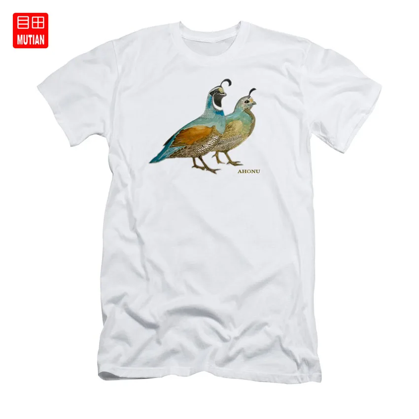Quail Pair T-Shirt quail bird landscape nature wildbird hunting shooting grouse | Мужская одежда