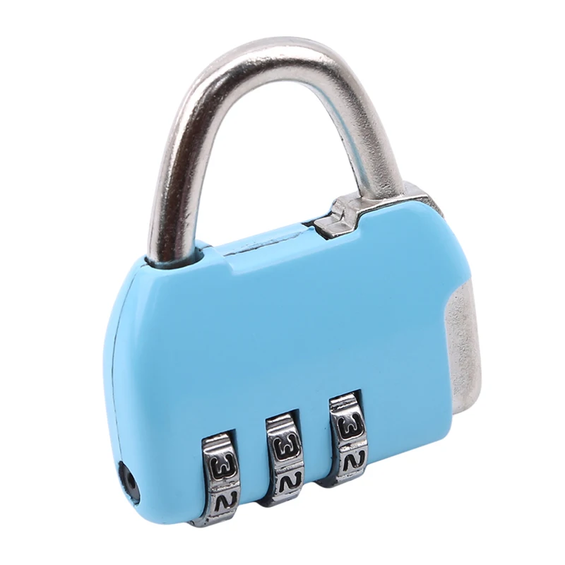Color : Silver MUMA Padlock Mini Zinc Alloy Resettable Password Backpack Trunk Gym Student Cabinet Lock Colour Optional