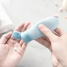 1 шт., практичная силиконовая разделенная Бутылка для путешествий, косметическая бутылка, портативное отделение T8O3