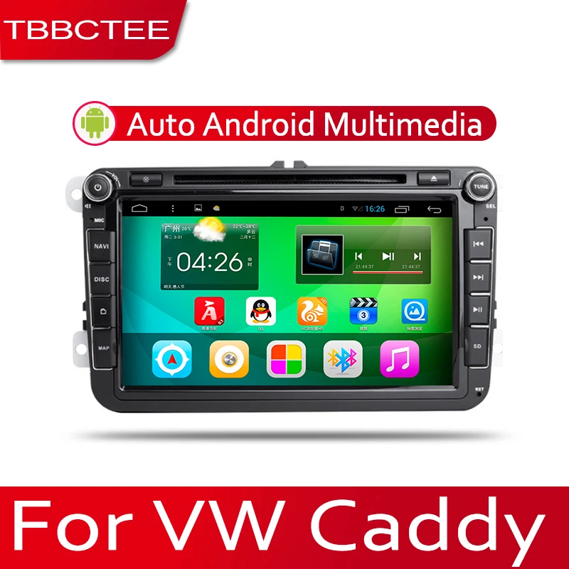 TBBCTEE Android 2 Din Автомобильный Радио Мультимедиа Видео плеер стерео gps карта для Volkswagen VW Caddy 2004~ 2013 медиа Навигация DVD