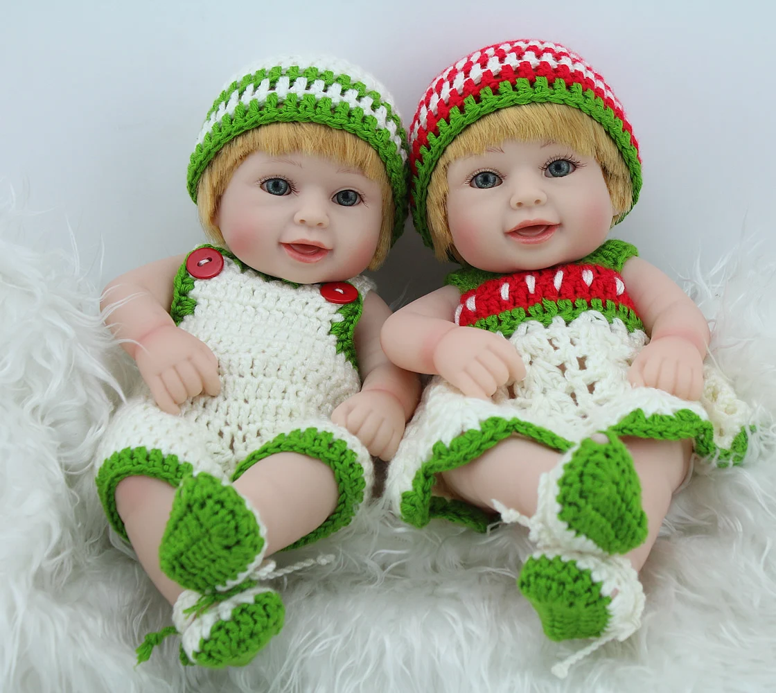 Bebes Кукла реборн 10 см мягкий силиконовый младенец куклы com corpo de silicone menina Рождество