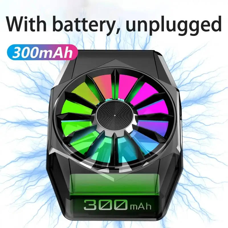 Magnetic Phone Radiator Universal Gaming Cooler System Cooling Fan For Xiaomi Iphone Huawei Samsung Mobile Coolers |