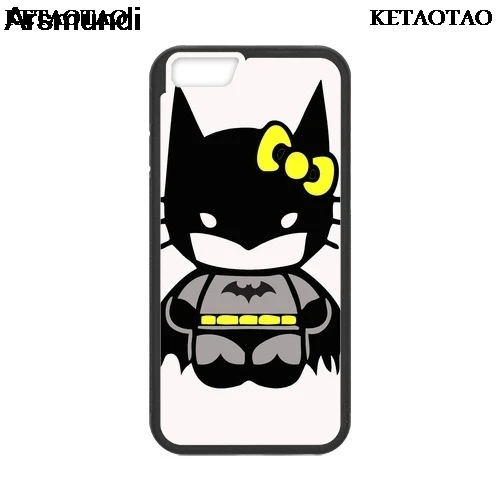 KETAOTAO Kid hello kitty Бэтмен телефонные чехлы для iPhone 4S 5C 5S 6S 7 8 Plus X Samsung S9 NOTE чехол Мягкий