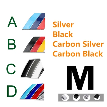 

8.5x3.5cm Silver and Black Metal Sticker For BMW M Power Logo M3 M5 E30 E36 E39 E46 E60 E87 E90 F10 F20 F30 G01 G30 X1 X3 X5