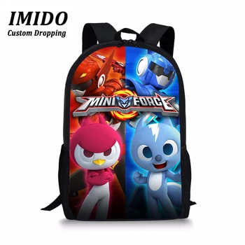 

LALIN 3D Anime Mini Force Printing School Bag for Boys Kids Girls Bags Cartoon Backpack Children Kindergarten Zaino Scuola 2019