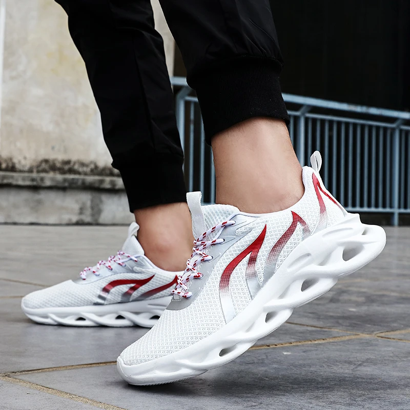 Мужские кроссовки Flyknit; Уличная Повседневная Спортивная обувь для бега; удобные дышащие модные кроссовки для тренировок; Прямая поставка; AODLEE
