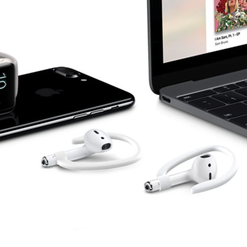 Зажим-держатель для ушных крючков, совместимый с Airpods, беспроводной, для Bluetooth наушников, анти-потеря, силиконовый Заушник, крышка, аксессуары