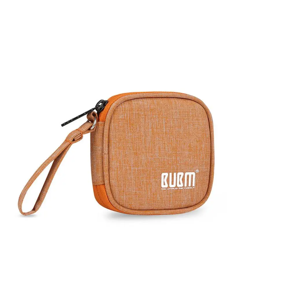 Square yellow TUUTH нейлоновый кабель USB сумка органайзер для путешествия для наушников USB сумка для хранения цифровой портативный молнии аксессуары зарядное устройство данных - Цвет: Square yellow