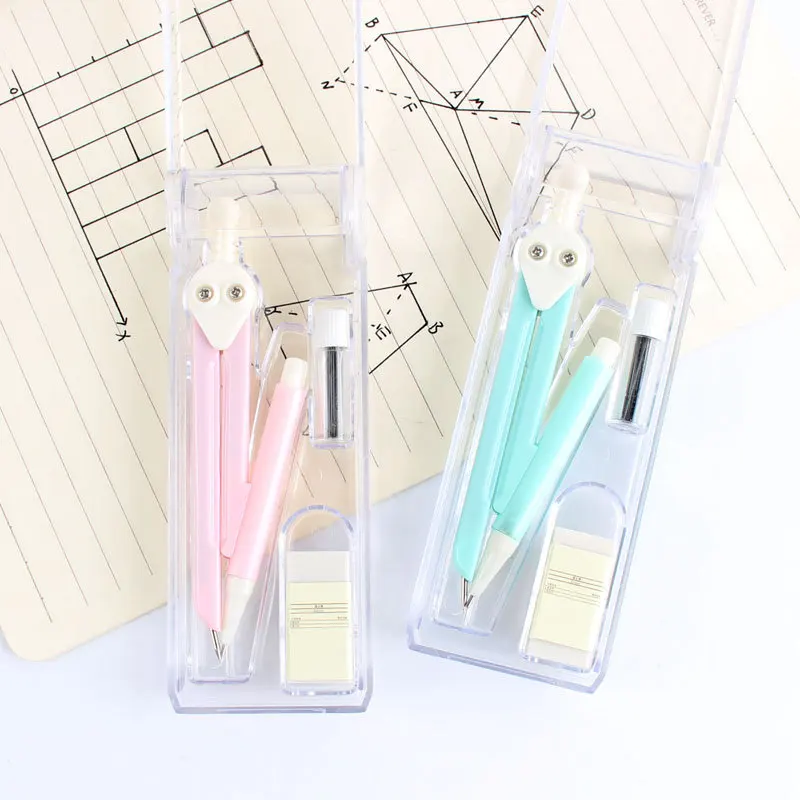 

IELTS tao tu Compasses 3 Pieces Students Examination Exclusive Feature Compasses Ruler Pen Cartridge Set Mapping Tool